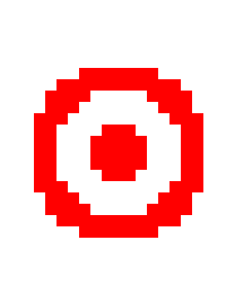 Target graphic used in interactive brand moments